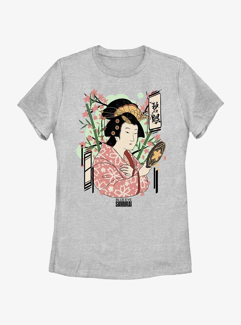 Blue Eye Samurai Akemi Japanese Art Style Womens T-Shirt