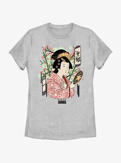 Blue Eye Samurai Akemi Japanese Art Style Womens T-Shirt