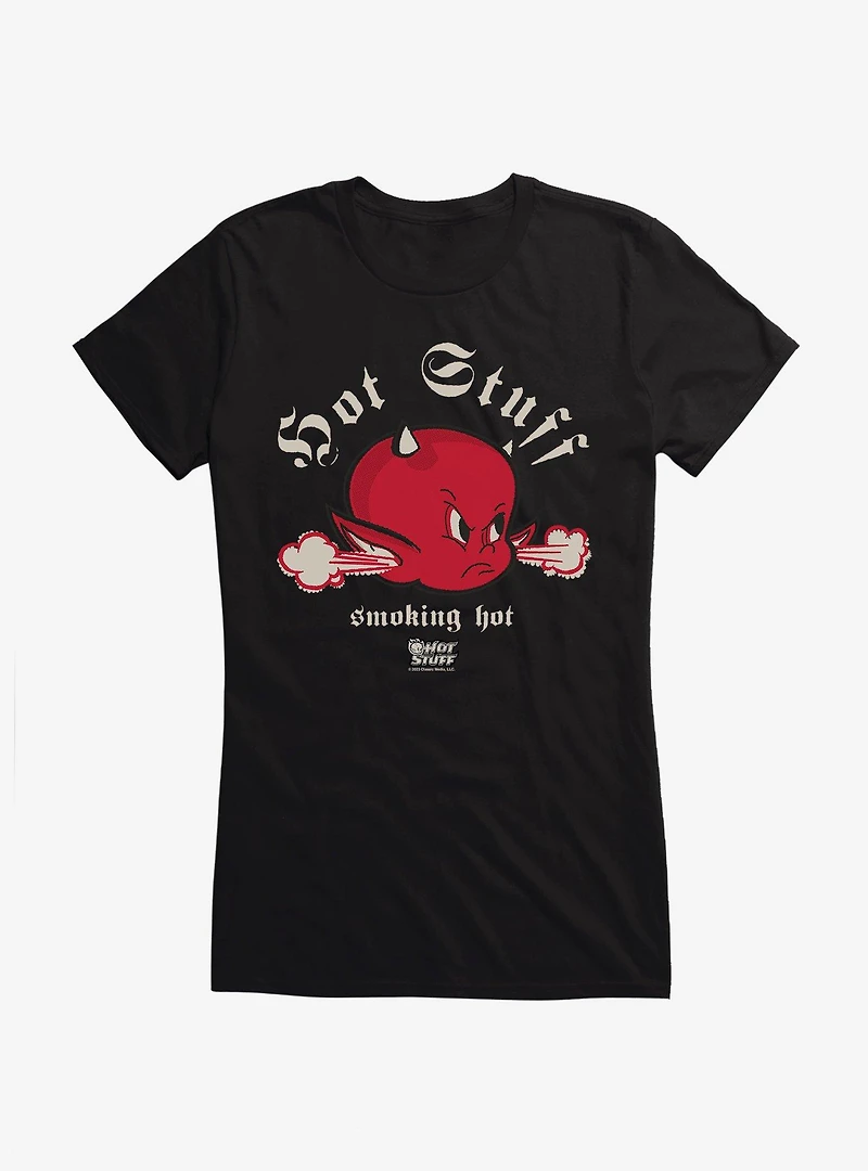 Hot Stuff The Little Devil Smoking Hot Head Girls T-Shirt