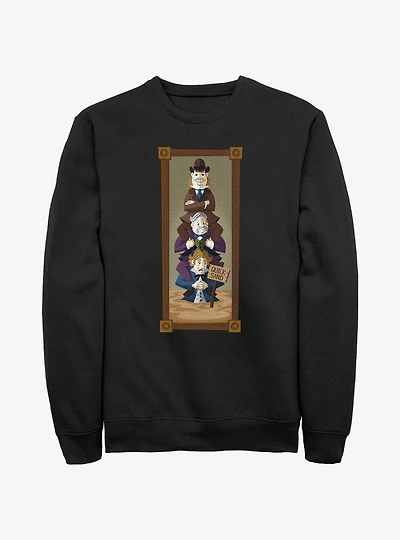 Disney The Haunted Mansion Quicksand Men Portrait Sweatshirt Hot Topic Web Exclusive