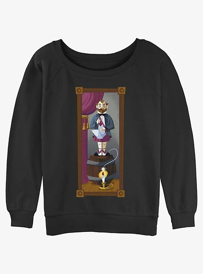 Disney The Haunted Mansion The Dynamite Gentleman Portrait Girls Slouchy Sweatshirt Hot Topic Web Exclusive