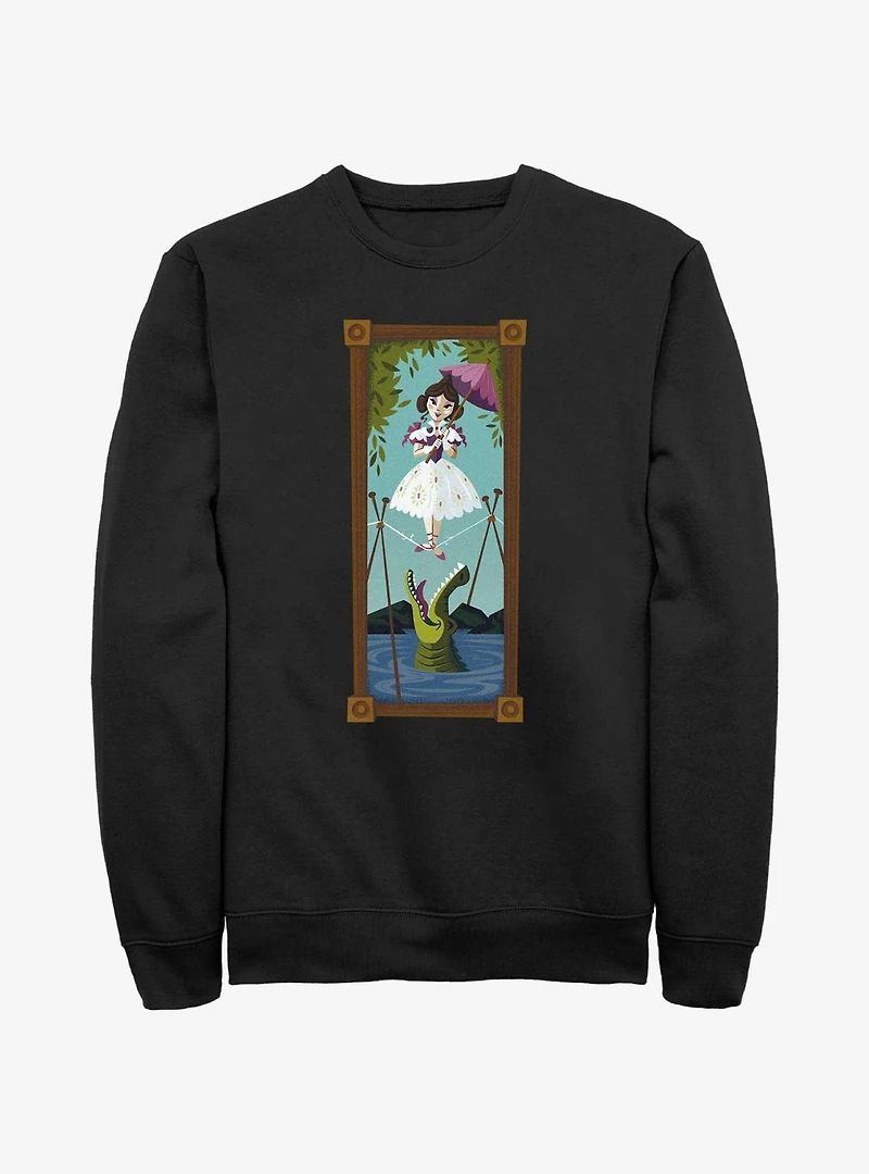 Disney The Haunted Mansion Sally Slater Tightrope Walker Portrait Sweatshirt Hot Topic Web Exclusive