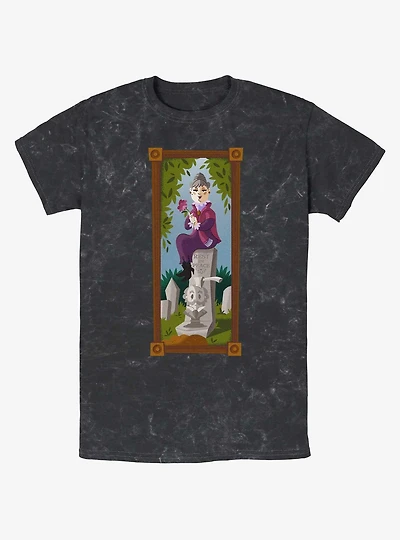Disney The Haunted Mansion The Black Widow Portrait Mineral Wash T-Shirt Hot Topic Web Exclusive