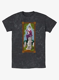 Disney The Haunted Mansion The Black Widow Portrait Mineral Wash T-Shirt Hot Topic Web Exclusive
