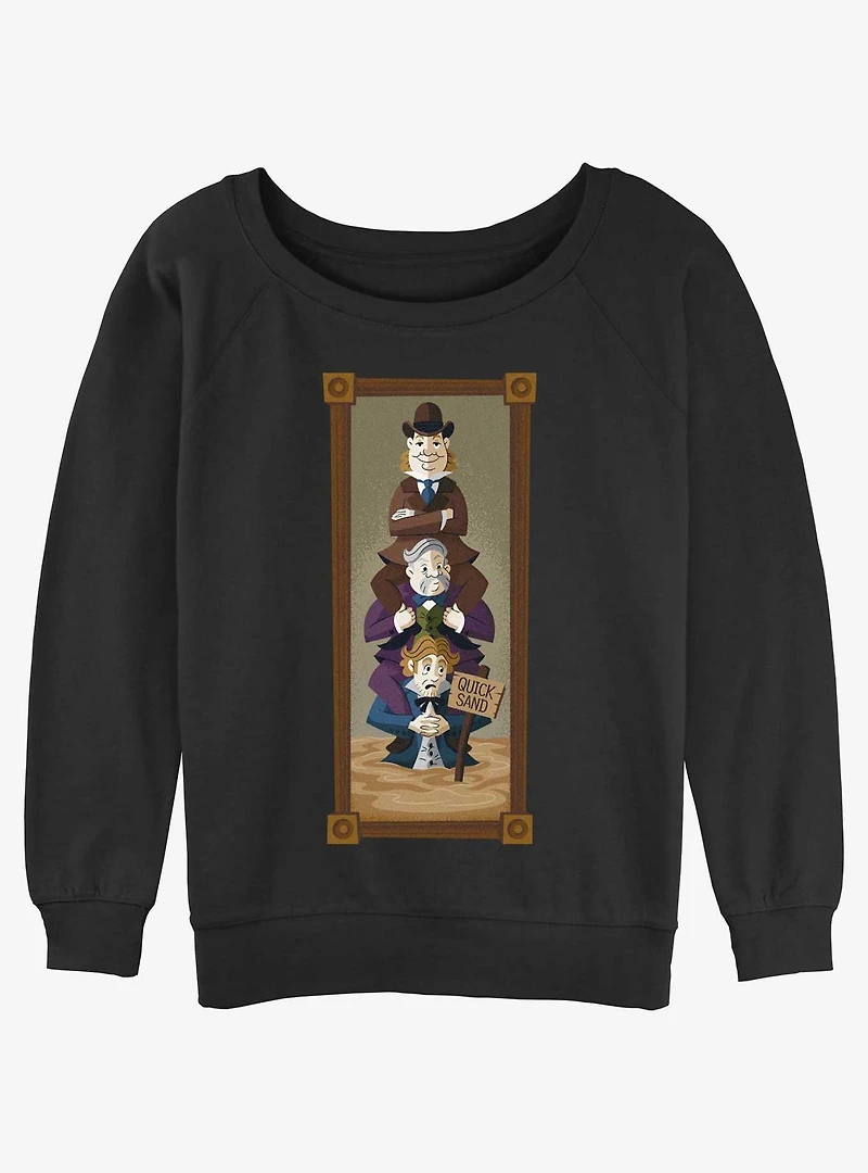 Disney The Haunted Mansion Quicksand Men Portrait Womens Slouchy Sweatshirt BoxLunch Web Exclusive