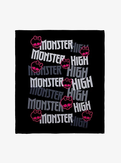 Monster High Logo Throw Blanket