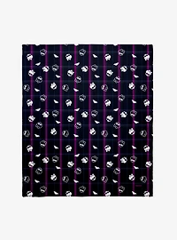 Monster High Plaid Icons Throw Blanket
