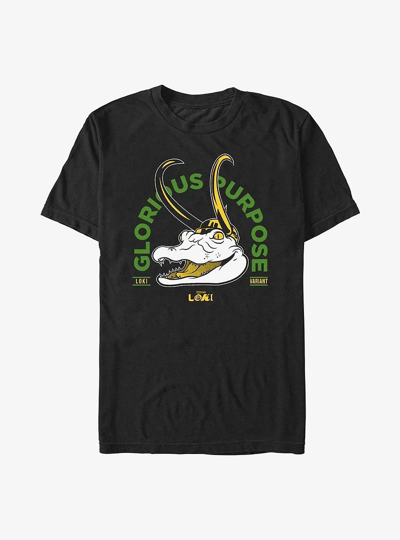 Marvel Loki Alligator Loki Glorious Purpose Extra Soft T-Shirt