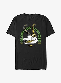 Marvel Loki Alligator Loki Glorious Purpose Extra Soft T-Shirt