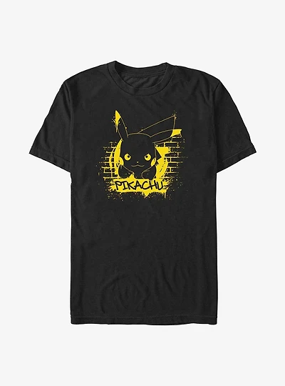 Pokemon Pikachu Graffiti Heavyweight T-Shirt