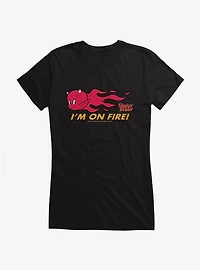 Hot Stuff The Little Devil I'm On Fire Girls T-Shirt