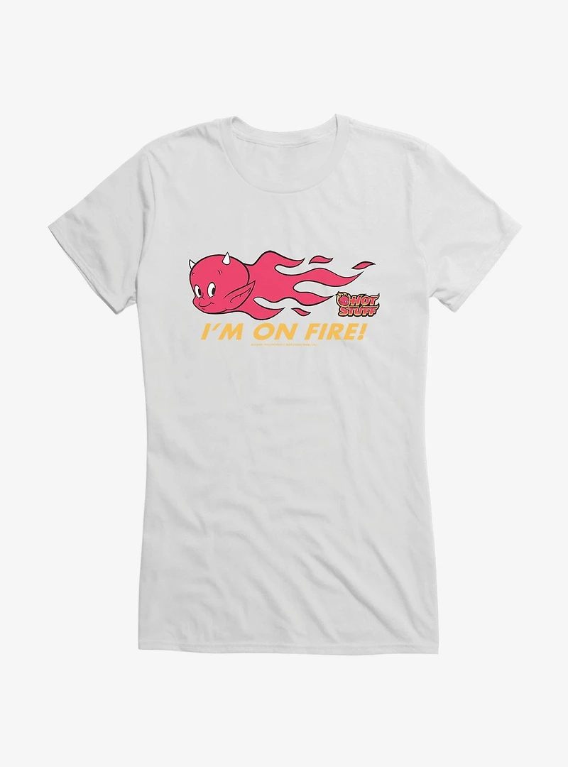 Hot Stuff The Little Devil I'm On Fire Girls T-Shirt