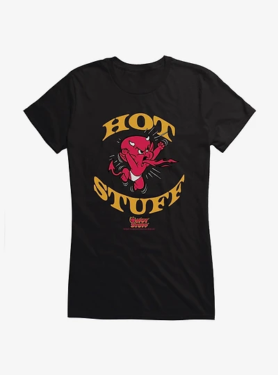 Hot Stuff The Little Devil Spitting Out Fire Girls T-Shirt