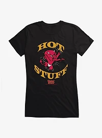 Hot Stuff The Little Devil Spitting Out Fire Girls T-Shirt