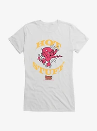 Hot Stuff The Little Devil Spitting Out Fire Girls T-Shirt