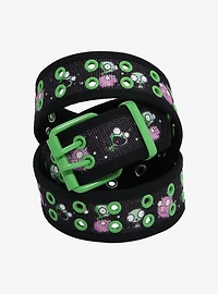 Invader Zim GIR & Pig Grommet Canvas Belt