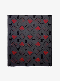 Dungeons & Dragons Classes Pattern Throw Blanket