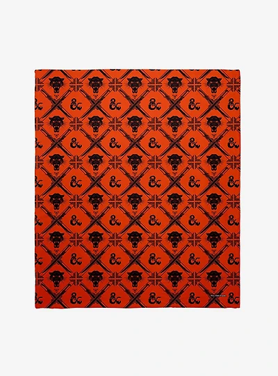 Dungeons & Dragons Mythic Pattern Throw Blanket
