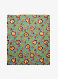 SpongeBob SquarePants Jelly Fish Anchors Throw Blanket