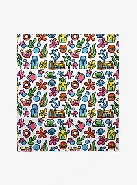 SpongeBob SquarePants Bikini Bottom Buildings Throw Blanket