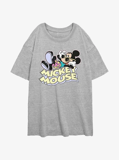 Disney Mickey Mouse Vacation Mickey Girls Oversized T-Shirt