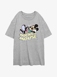 Disney Mickey Mouse Vacation Mickey Girls Oversized T-Shirt
