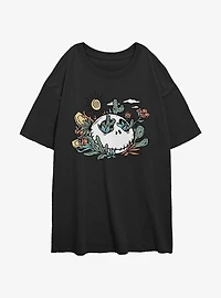 The Nightmare Before Christmas Death Valley Jack Girls Oversized T-Shirt