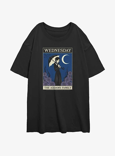 Wednesday Nightshade Tarot Girls Oversized T-Shirt