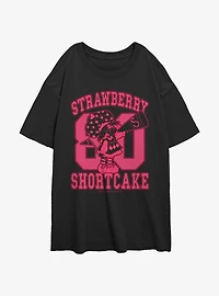 Strawberry Shortcake 80 Collegiate Girls Oversized T-Shirt