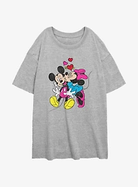 Disney Mickey Mouse & Minnie Mouse Love Girls Oversized T-Shirt