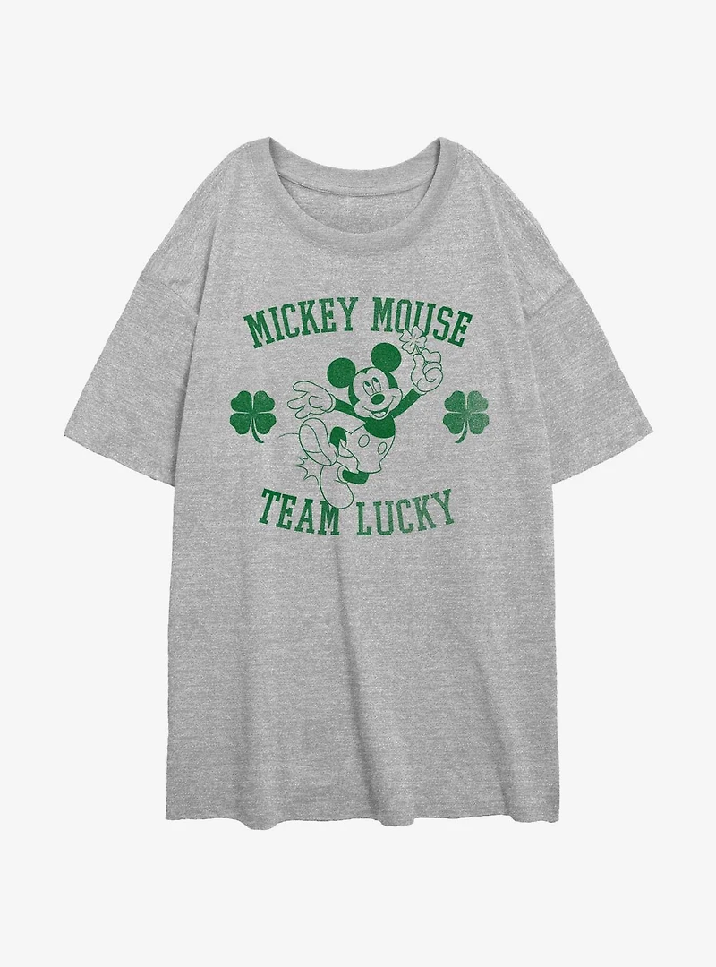 Disney Mickey Mouse Team Lucky Girls Oversized T-Shirt