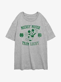 Disney Mickey Mouse Team Lucky Girls Oversized T-Shirt