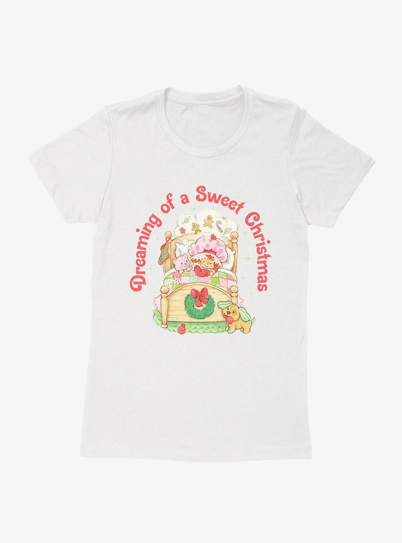 Strawberry Shortcake Dreaming Of A Sweet Christmas Womens T-Shirt