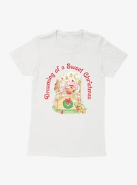 Strawberry Shortcake Dreaming Of A Sweet Christmas Womens T-Shirt