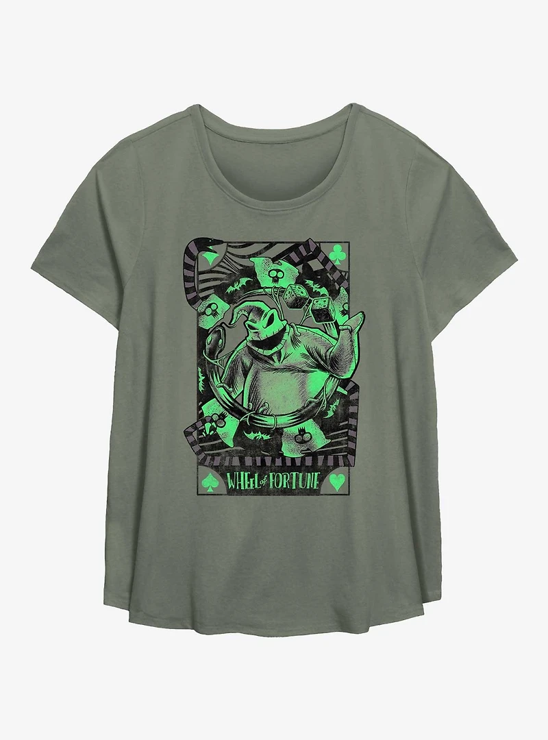 Disney Nightmare Before Christmas Oogie Boogie Wheel Of Fortune Girls T-Shirt Plus Size