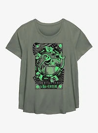 Disney Nightmare Before Christmas Oogie Boogie Wheel Of Fortune Girls T-Shirt Plus Size