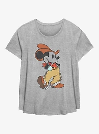 Disney Mickey Mouse Western Mickey Girls T-Shirt Plus Size