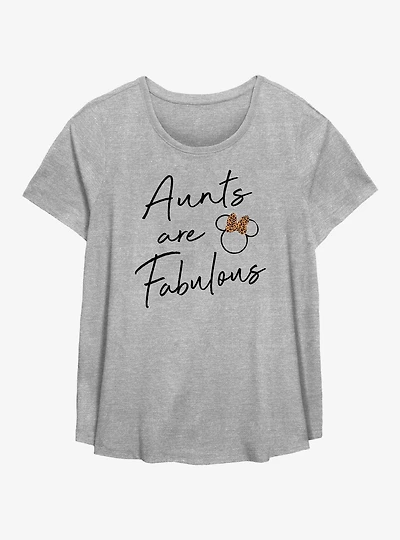 Disney Minnie Mouse Fab Aunt Girls T-Shirt Plus Size