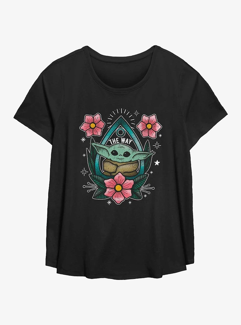 Star Wars The Mandalorian Planchette Grogu Girls T-Shirt Plus Size