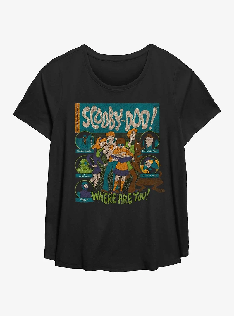 Scooby-Doo Mystery Inc. Crew Vintage Girls T-Shirt Plus