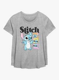 Disney Lilo & Stitch Poses Girls T-Shirt Plus Size