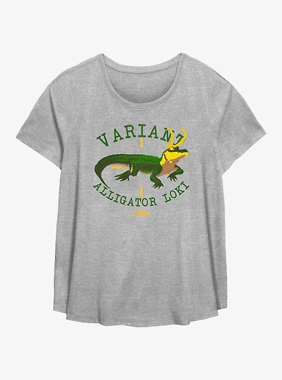 Marvel Loki Alligator Loki Variant Girls T-Shirt Plus Size