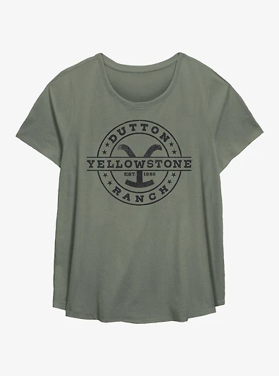 Yellowstone Logo Dutton Ranch Girls T-Shirt Plus Size