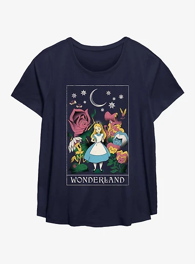 Disney Alice In Wonderland Cosmic Girls T-Shirt Plus Size