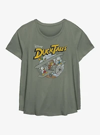 Disney Ducktales Plane Girls T-Shirt Plus Size