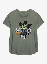 Disney Mickey Mouse & Friends Halloween Heads Girls T-Shirt Plus Size