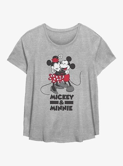 Disney Mickey Mouse & Minnie Mouse Laugh Girls T-Shirt Plus Size