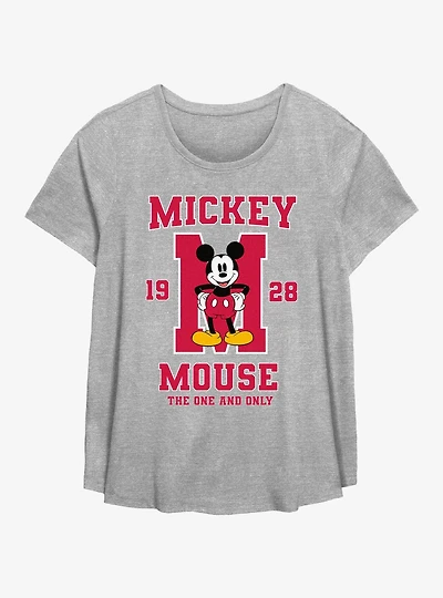 Disney Mickey Mouse One And Only Collegiate Girls T-Shirt Plus Size