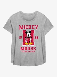 Disney Mickey Mouse One And Only Collegiate Girls T-Shirt Plus Size