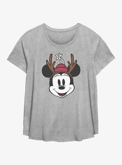 Disney Minnie Mouse Antlers Girls T-Shirt Plus Size